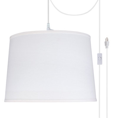 Luminaire suspendu tambour 2 lumières unique Bayview