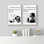 The Modern Girl Daily Confidence, personnage principal, énergie, style de vie, citation, art mural, impression sur toile, 2 pièces