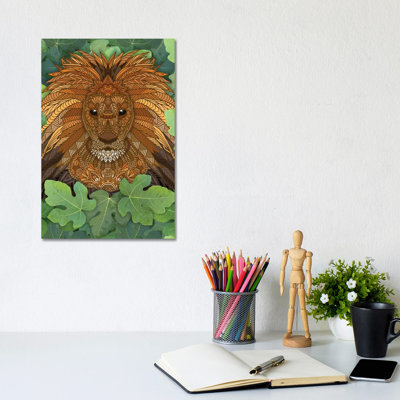 Lion King Of The Jungle by Angelika Parker - Wrapped Canvas Gallery-Wrapped Canvas Giclée