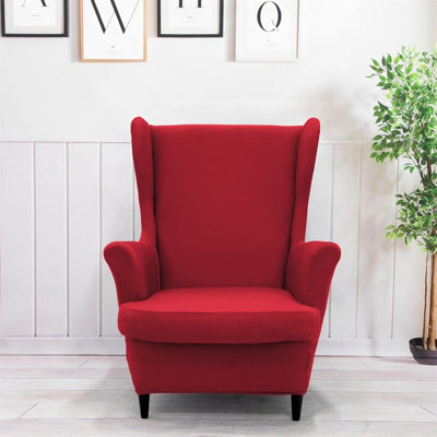 Housse pour fauteuil à oreilles 2 pièces Soft Stretch Soft