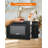 COMMERCIAL CHEF 0.7 Cu.Ft Microwave with 10 Power Levels, Black