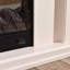 Beige Solid Wood Electric Fireplace-837330344