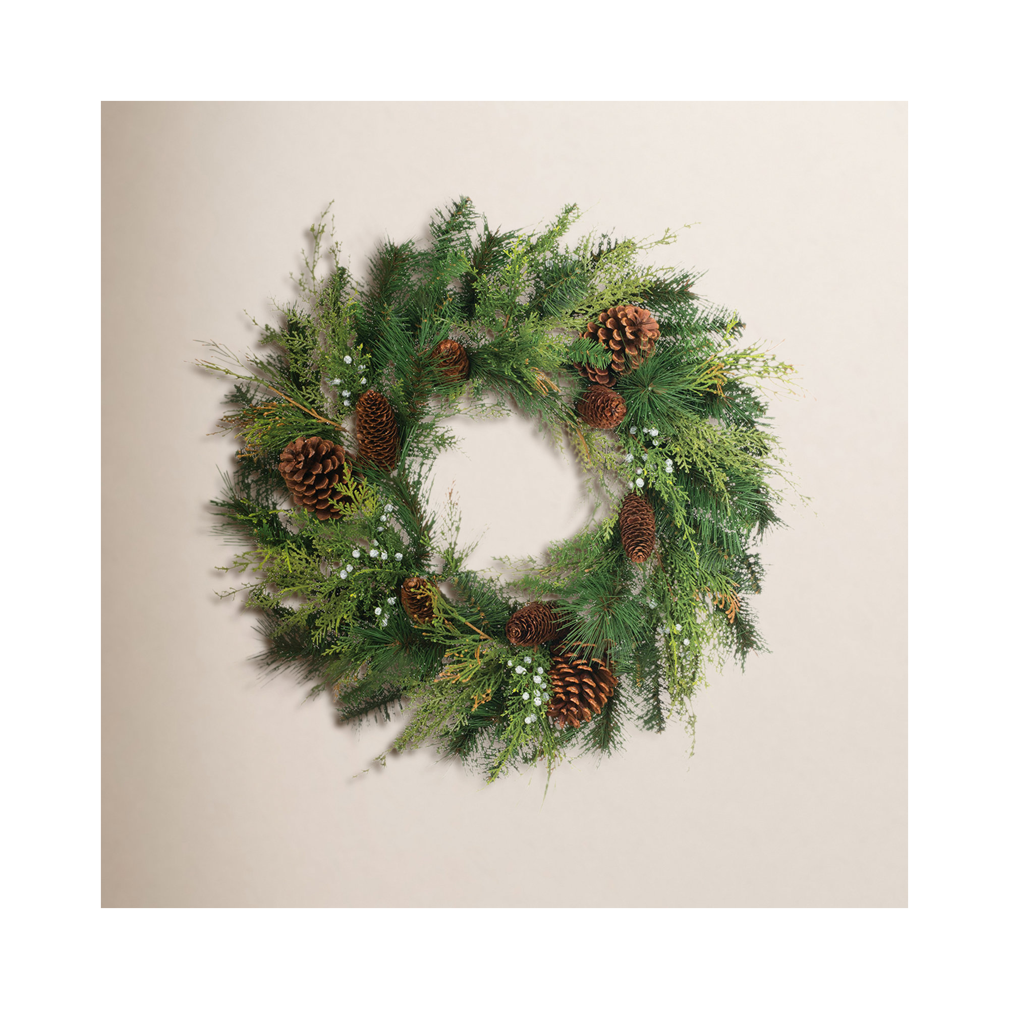 Leatham 24'' Faux Pine Wreath