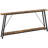 71" Console Table, Narrow Entryway Table, Extra Long Sofa Tables, Industrial Hallway Table For Entryway, 2-Layer Console Sofa Table Behind Couch, Black-2022562709
