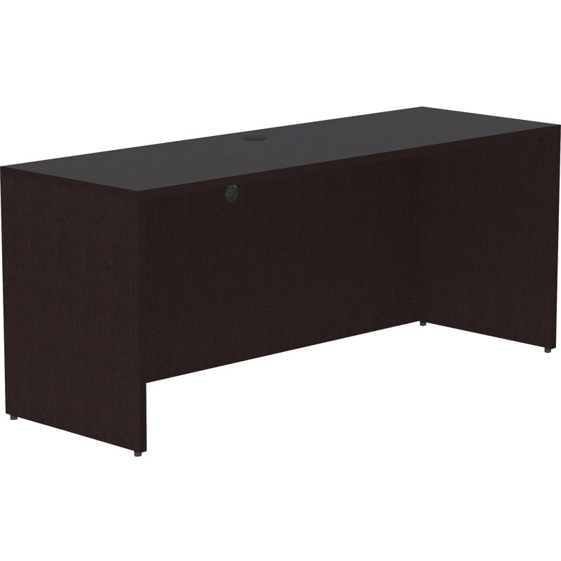 Lorell Essentials 72" Espresso Laminate Modern Office Credenza