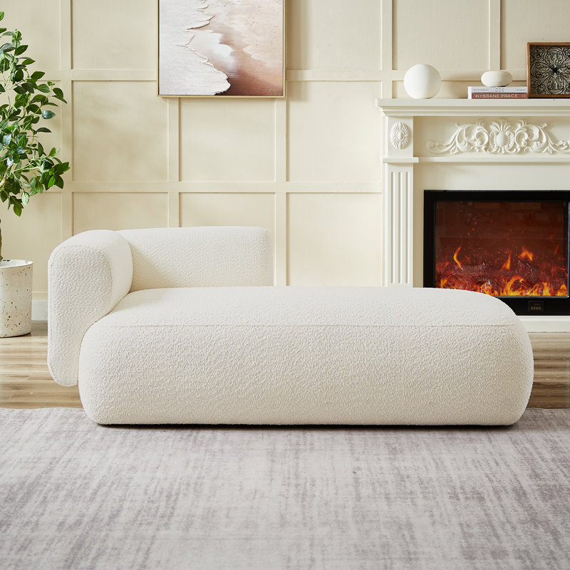 Christinia Orange Upholstered Chaise Lounge - Ivy Bronx