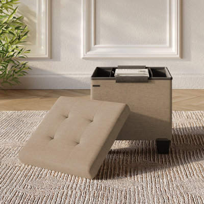 Banc de rangement avec repose-pieds Vérrant