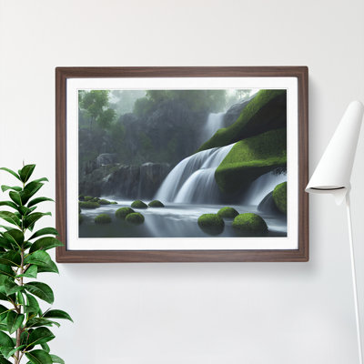 Reflective Waterfall - Single Picture Frame Print