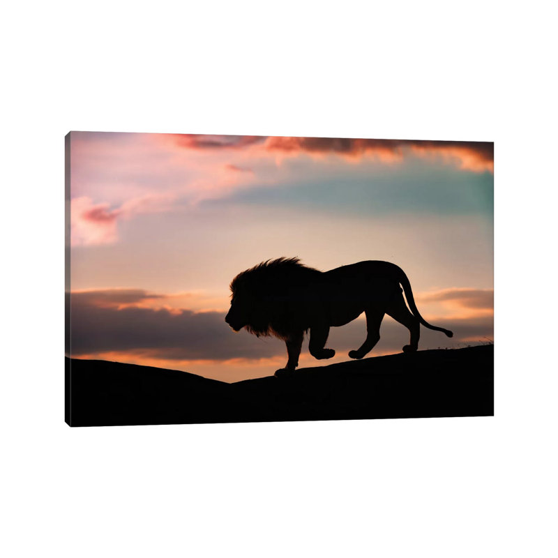 Sunset In The Serengeti by Mario Vigo - Print on Canvas, Wrapped Canvas, 30.48cm H x 45.72cm W x 1.91cm D