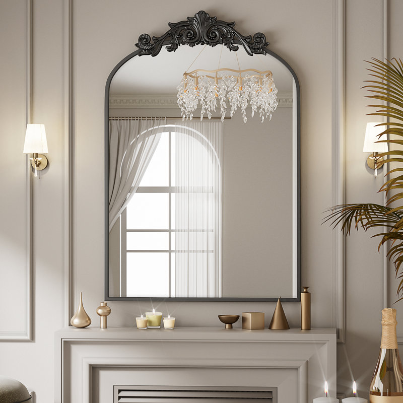 Miroir Eyler, 41 po x 26 po, Noir
