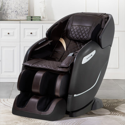 Fauteuil de massage chauffant inclinable en similicuir à largeur réglable et chauffant