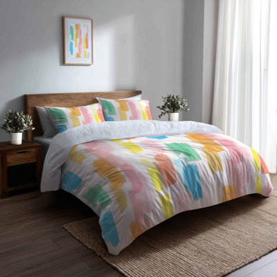 Ensemble de housse de couette et coussin décoratif pour fille