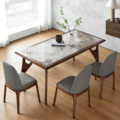 Rectangular luxury dining table