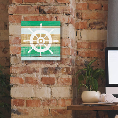 «Beachscape 6 Helm Green» par Michael Mullan, art mural sur toile