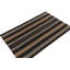 Wool Striped Area Rug in Black/Gray/Beige
