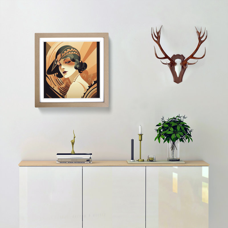 Single Picture Frame Print on Wood, Oak