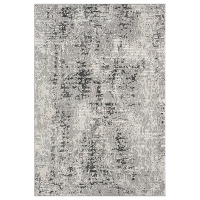 Modern Abstract Large 9X12 Area Rug Transitional Carpet Shiny Vibrant High Low Pile Rug For Living Room