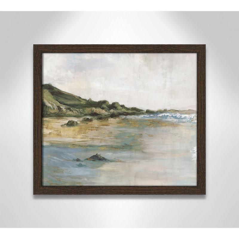 Impression «Tide’s Edge» par Casa Fine Arts, H 13 po x l 15 po x P 0,75 po, Reproduction encadrée sans passe-partout, Noyer