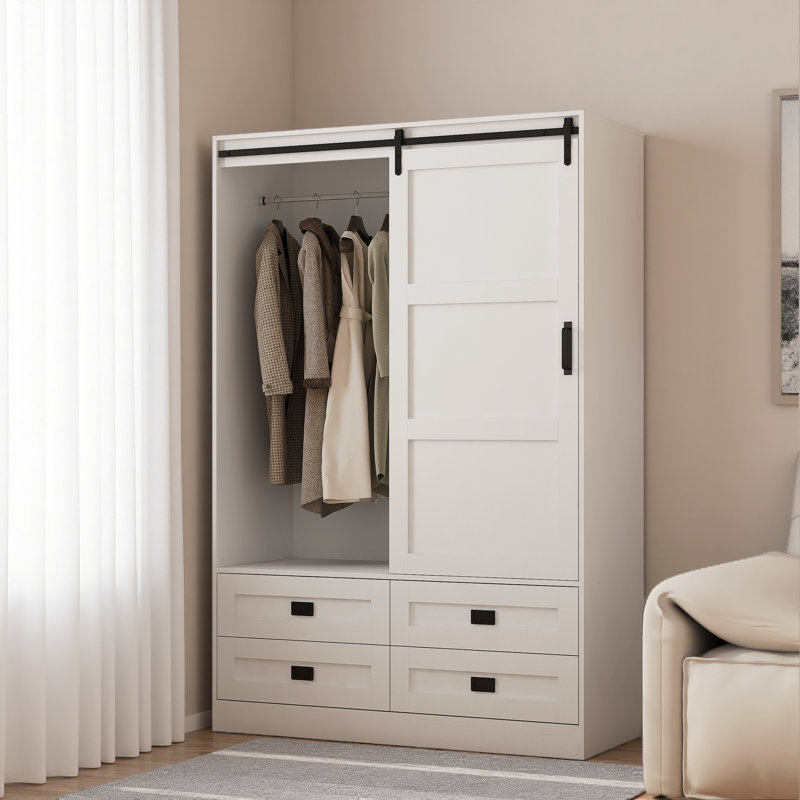 Armoire de rangement haute avec garde-robe de chambre à coucher