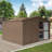 Backyard Storage Shed With Frame & Windows-123283223-123283224