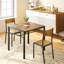 Ensemble de table de salle à manger 3 pièces pour 2 avec support de rangement sous la table et chaises Tuck-Under-1720337072-1720337073