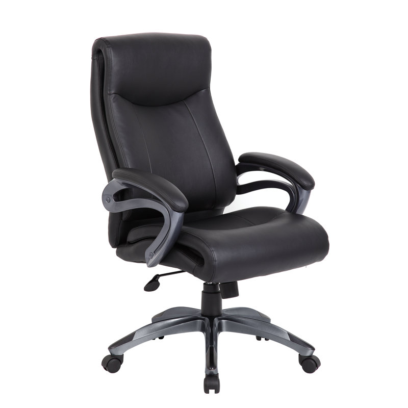 Vinyl Executive Chair, Black