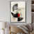 Impression argent sur toile encadrée