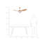 Asman 108cm Ceiling Fan with LED Lights