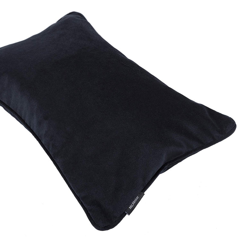 Jamel Rectangular Floor Cushion Cover, 30 x 50cm, Black