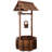 Rustic Wooden Wishing Well Planter Outdoor Home Décor For Patio, Garden, Yard W/Hanging Bucket