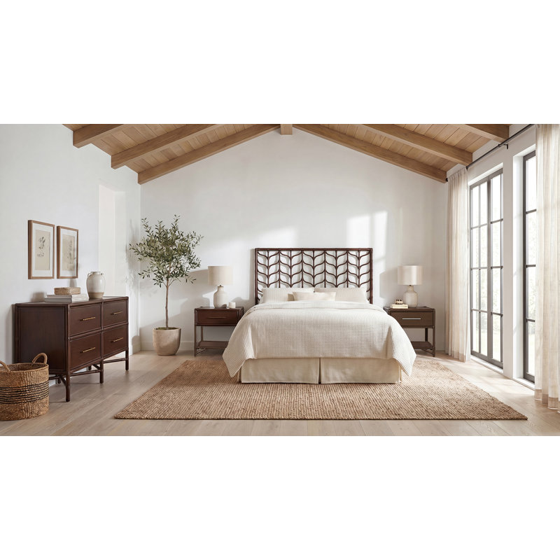 Ivy Four Piece Bedroom Set, Light Blue, Twin, 4 Pcs: 2 Headboards, Dresser, Nightstand