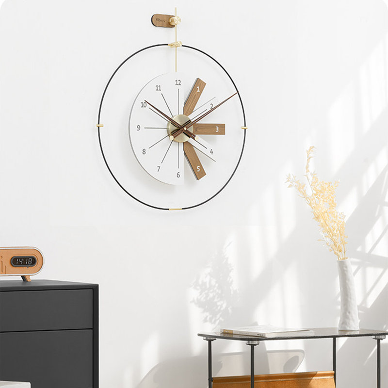 White Round Wall Clock, White