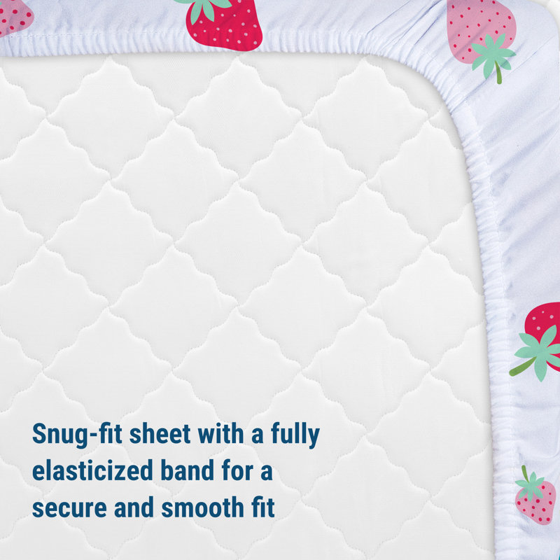 Drap-housse pour lit de bébé 100% coton