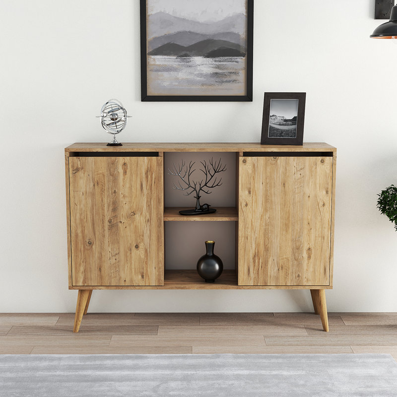 Buffet à 2 portes Jaffrey Mid Century Modern