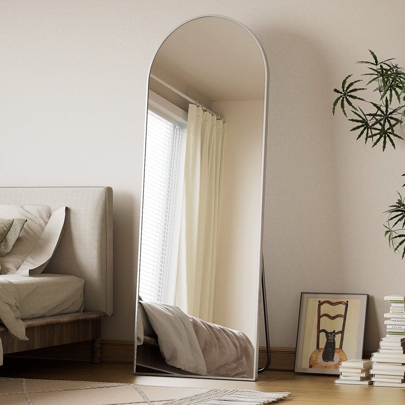 Dronfield Arch Mirror, 64" x 21", Silver