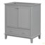 Meuble-lavabo 30 po sans lavabo, base seulement, armoire de salle de bain multifonctionnelle avec portes et tiroir, cadre solide et panneau de fibres à densité moyenne-126202315