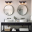 3-Light Vanity Light With Unique Glass Oil Rubbed Bronze Finish