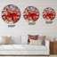 Horloge murale traditionnelle peinte sur une plaque royale en Colombie-59914732