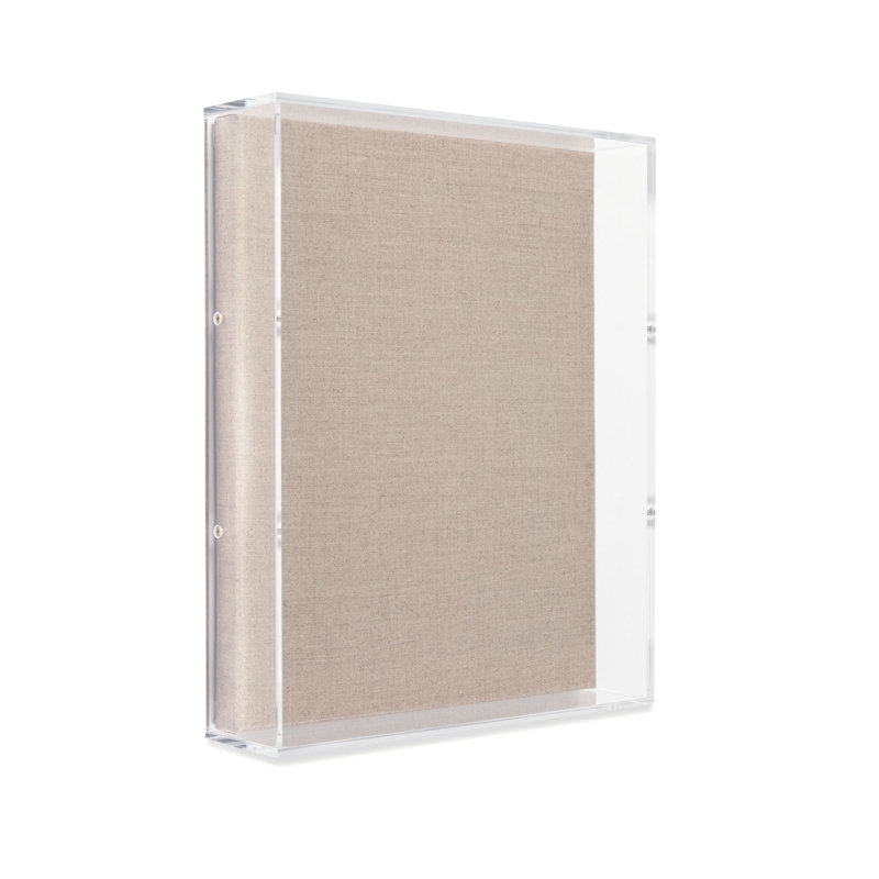Cadre acrylique en acrylique transparent beige, 18 po x 24 po