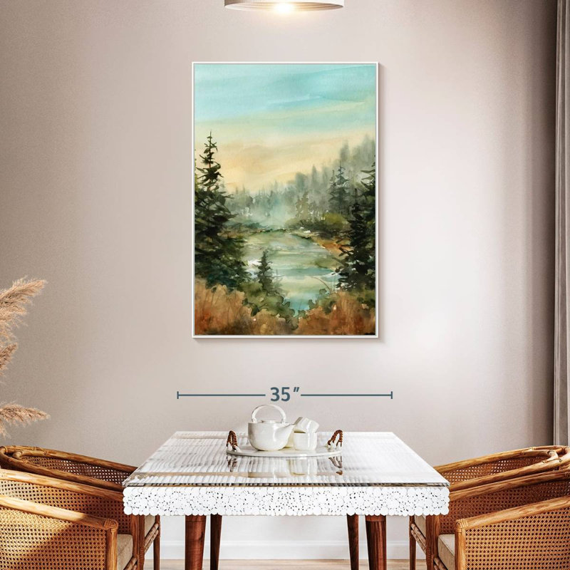 Forest Favorite Spot, Cadre flottant blanc, 31 po x 46 po
