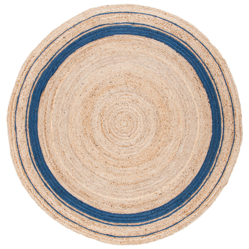 Gassaway Natural Fiber Hand Woven Jute Rug, Round 6'