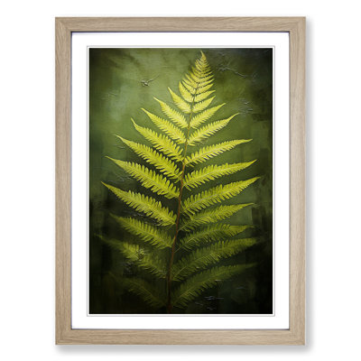 Fern Leaf Romanticism Art - Framed Print