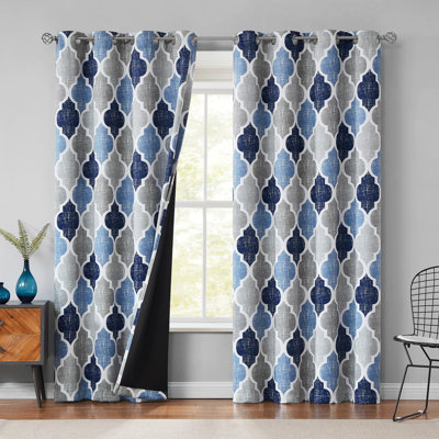 Krystina 100% rideaux occultants 84 pouces de long 2 panneaux bleu gris obscurcissant, isolants, insonorisés, isolants, isolants, isolants, isolants, isolants et isolants