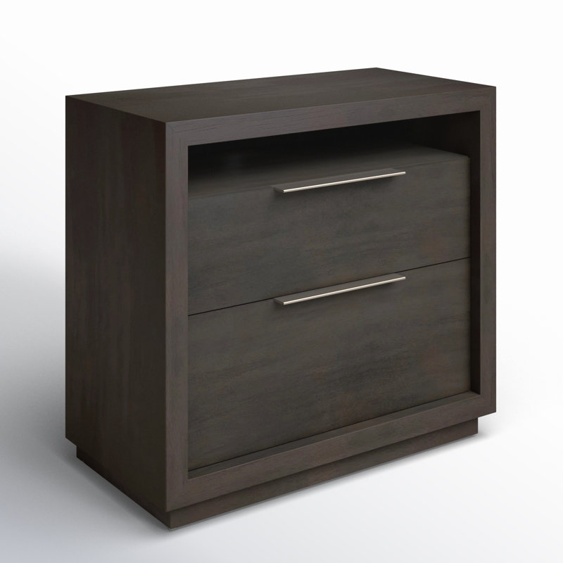 Eloise 2 - Drawer 32" Nightstand, Basalt Gray