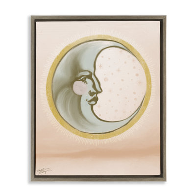 «Moon Face In Circle» par Elizabeth Medley