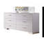 Commode blanche et chrome