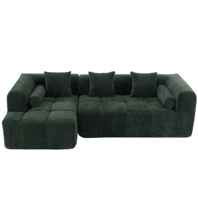 101.2"  Sectional Sofa Full-Compressed Sofa Modular Sofa