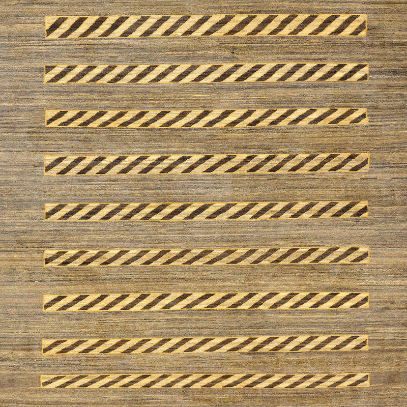 Tapis abstrait moderne 81, Carré 6 pi