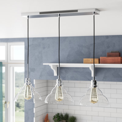 Manoel 3-Light Dimmable Kitchen Island Pendant 