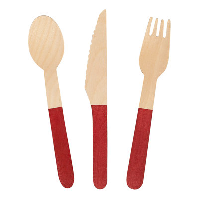 Disposable Wood Flatware Set